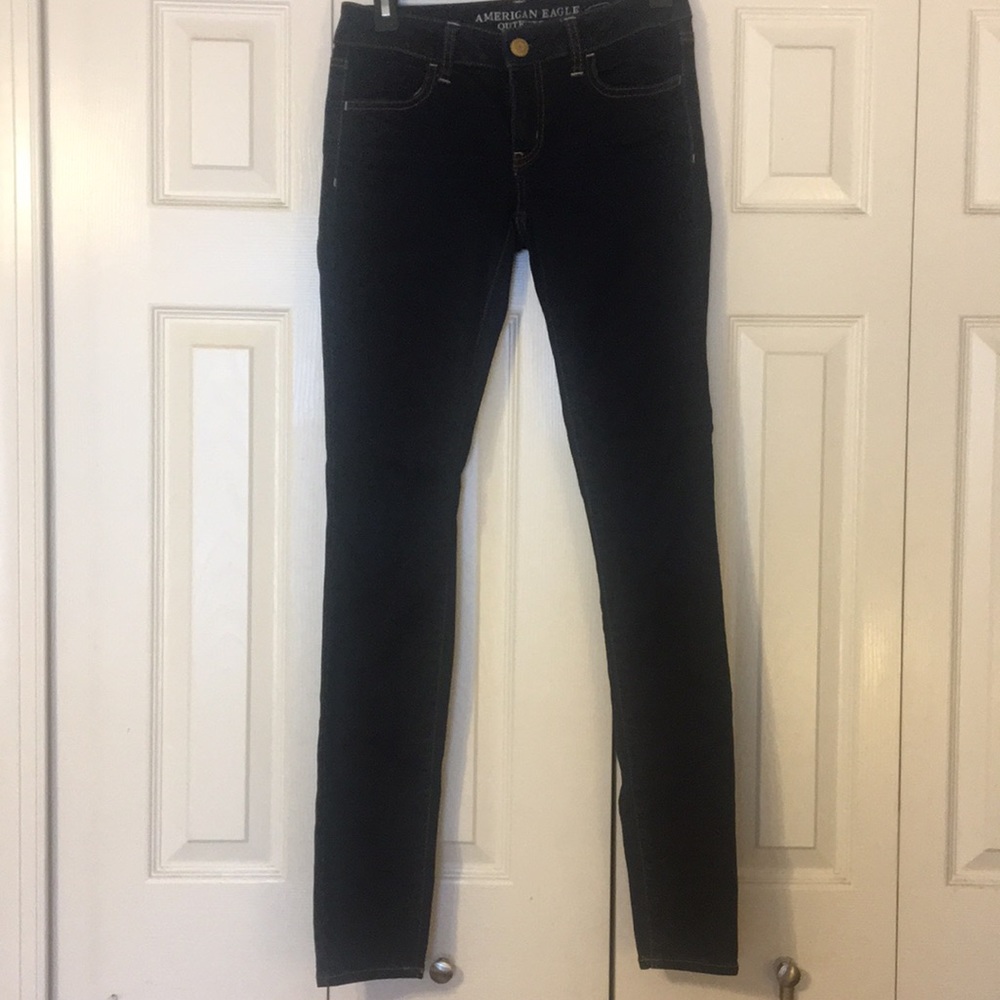 Dark skinny jeans
